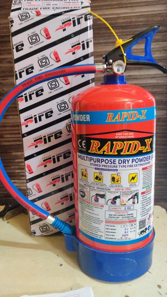 Rapid-X multipurpose dry-powder fire extinguisher
